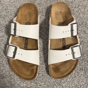 Birkenstock White Arizona Sandals